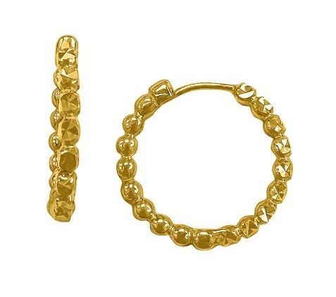 Beaded Hoop Earring