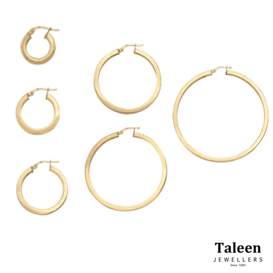 Yellow Gold Hoop Earrings