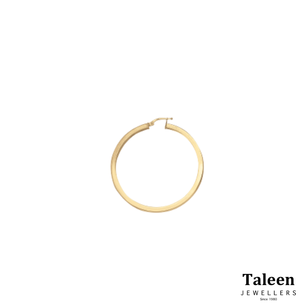 Plain small hot sale gold hoop earrings